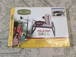 Lake &amp; Trail Fold Out Grill for Outdoor Camping Hiking Hunting Campfire ... - £12.09 GBP