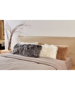 14&quot; x 36&quot; Tibetan lamb fur pillow Cover Mongolian sheepskin pillow cushion - €116,43 EUR