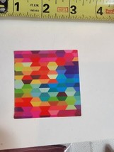LGBTQ Pride Rainbow Sticker Decal Multi Color Shapes Polygon - £7.05 GBP