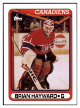 1990 Topps Brian
  Hayward   Montreal Canadiens Hockey
  Card GMMGD - $1.20