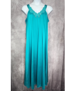 Vintage Vanity Fair Nylon Nightgown Womens Sleeveless Nylon Butterfly Te... - $39.57 CAD