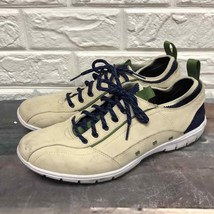 Cole Haan lightweight sneakers men’s size 9 cream with blue stretchy soc... - $79.94