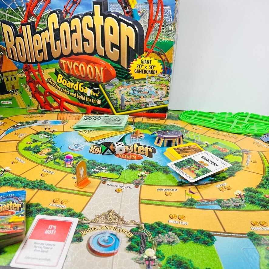 Primary image for Vintage Roller Coaster Tycoon Parker Brothers Board Game 2002 Edition