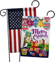 Santa Helper Merry Christams - Impressions Decorative USA - Applique Gar... - £24.25 GBP