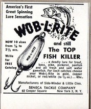 1963 Print Ad Wob-L-Rite Fishing Lures Seneca Tackle New York,NY - $8.58