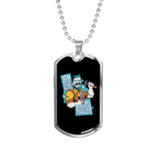 I&#39;m A Carpenter Woodworker Dog Tag Stainless Steel or 18k Gold W 24&quot; - £37.92 GBP+