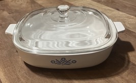Corning Ware Vtg Blue Cornflower Square Casserole Dish w/Lid P-9-B. 9” - $24.64 CAD