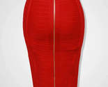Ors xl xxl sexy solid zipper orange blue black red white pink bandage skirt women thumb155 crop