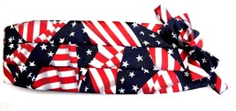 American Flag Tuxedo Cummerbund and Bow Tie Set - £64.05 GBP