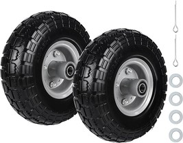 2PC 10 Solid Flat Free Tires and Wheels Replacement tires for hand cart/... - $2,125.07 MXN