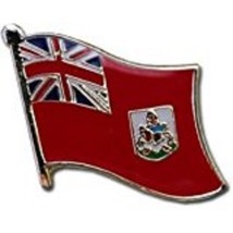 K's Novelties Wholesale Pack of 50 Bermuda Country Flag Bike Hat Cap Lapel Pin V - £113.93 GBP
