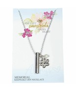 Pet Cremation Necklace Urn Keepsake Paw Print Charm Cat Dog - $241.19 MXN