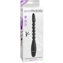 Pipedream Anal Fantasy Vibrating Bendable Flexa-Pleaser Power Beads Black - £41.62 GBP