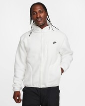 NWT men&#39;s small nike Sportswear NSW Tech Fleece Sherpa Sail/black FZ0888... - $66.49