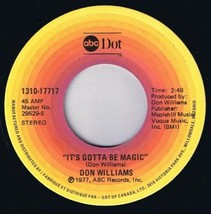 Don Williams It&#39;s Gotta Be Magic 45 rpm I&#39;m Just A Country Boy Canadian Pressing - £3.86 GBP