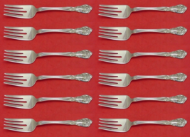 Chateau Rose by Alvin Sterling Silver Salad Fork Set 12 pieces 6 1/2&quot; - £563.71 GBP