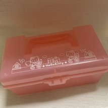 Sanrio Hello Kitty Kitty &amp; Mimmy Pink Storage Box Retro - $26.38