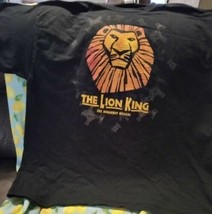 Disney The Lion King Broadway New York T shirt  Black Sz L/Xl - £27.24 GBP