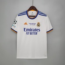 Real Madrid Final Paris 2022 Soccer Jersey Benzema Vini Jr Modric Ronaldo Jersey - £67.94 GBP