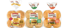 Pepperidge Farm Farmhouse Hamburger Buns: Hearty White, Butter & Rustic Potato - £25.66 GBP