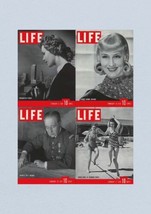 Life Magazine Lot of 4 Full Month of February 1939 6, 13, 20, 27 - £29.89 GBP