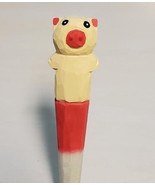 Pig Wooden Pen Hand Carved Wood Ballpoint Hand Made Handcrafted V92 - £6.21 GBP