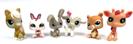 LPS Littlest Pet Shop Lot 6 Bunny Rabbit Giraffe Bear Horse Animals - $35.00