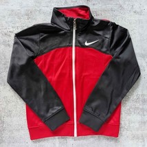 Nike Boys Track Jacket Zip-Up Active Dark Gray/Red Toddler 4T - $14.84