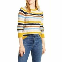 1901 Cashmere Cable Knit Striped Multi Color Crew Neck Sweater M NWT - £84.47 GBP