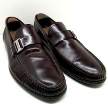 Bally Switzerland Colbar Brown Leather Rubber Sole Loafers Size US 9.5 D - £63.30 GBP