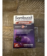 :SAMBUCOL BLK ELDERBERRY: INTENSE  DEFENSE, 24 Sgels &amp; GREAT SYRUP, 230mL - $271.18 MXN