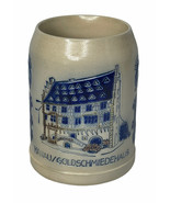 Vintage Goebel Hanau Goldschmiedehaus Stoneware Stein Mug Glazed Blue Ge... - €21,55 EUR