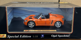 Maisto Orange Opel Speedster Die-Cast Collectible Special Edition 1:18 S... - £19.80 GBP