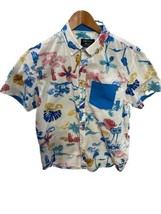 Hawaiian Shirt Guitars Hula Girls Palm Trees Empyre Men&#39;s Medium tropica... - $9.40