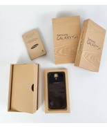 Samsung Galaxy S4 Box w/OEM Black Back Battery Cover Earbud Tips EMPTY N... - £7.47 GBP