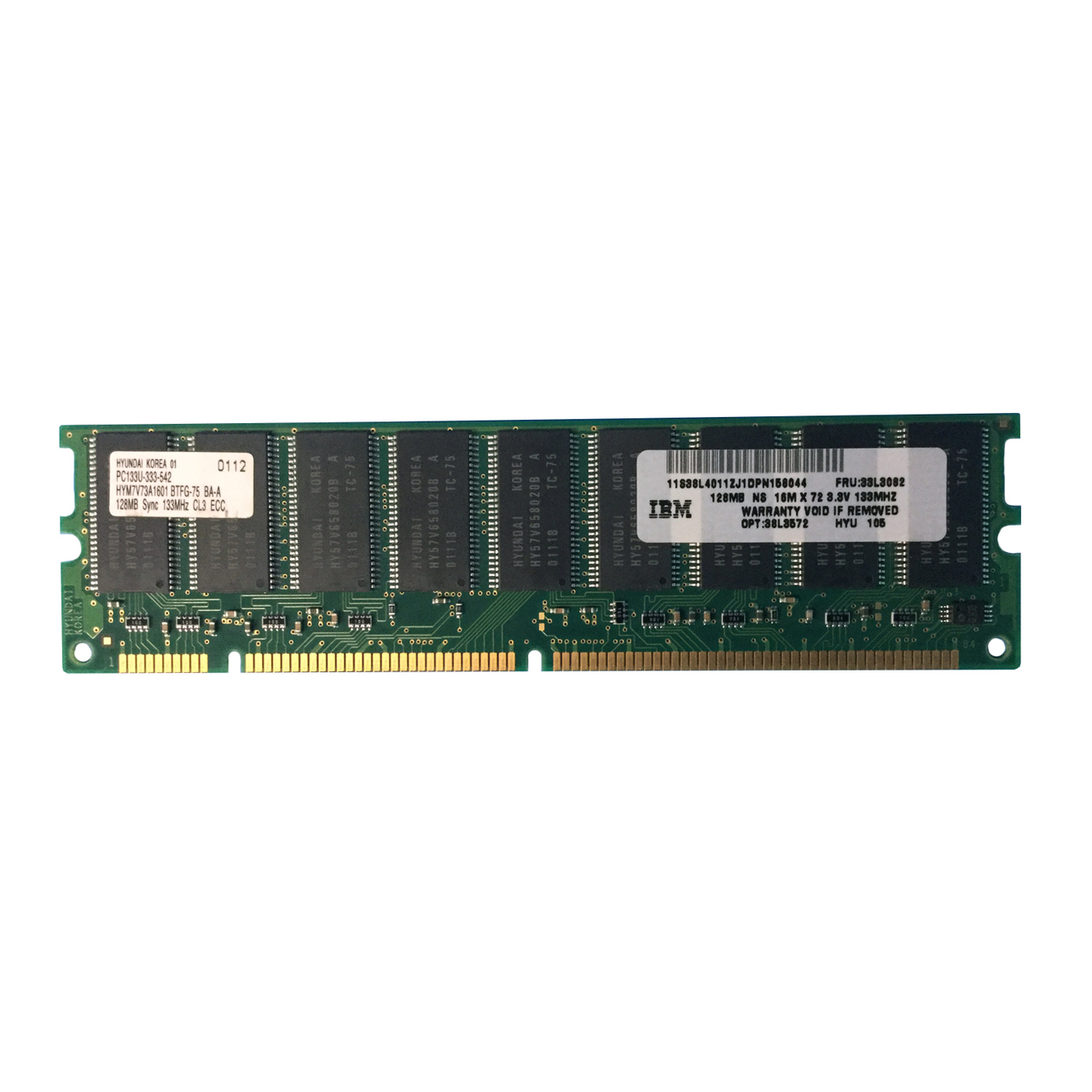 IBM 33L3082 128MB PC133 3.3V SDRAM ECC FOR XSERIES - $45.99