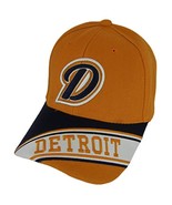 Detroit Banner Style Adjustable Baseball Cap (Orange/Navy) - £11.95 GBP