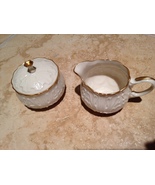 Lenox China decorative cream &amp; sugar set - £39.39 GBP