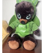 Build-A-Bear BAB 17&quot; Stuffed Plush Dark Brown Bear w/Pete&#39;s Dragon Wings... - $223.32 MXN
