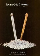 1980 Les Must De Cartier Paris Pens Diamonds Print Ad Vintage Advertisem... - $7.25