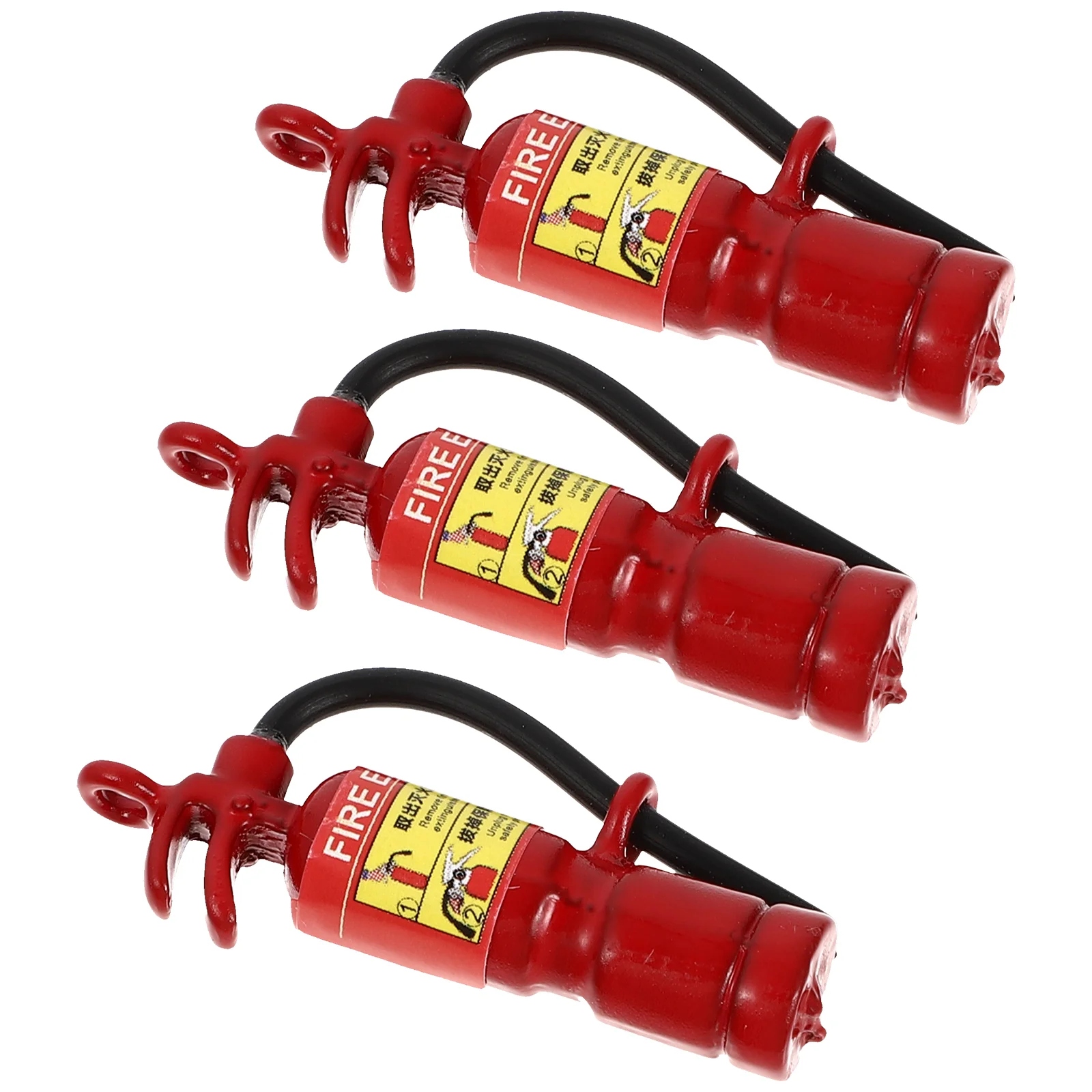 Water Fire Extinguisher: 3Pcs 1: 12 House Furniture Fireman Toys Water Summer - £8.20 GBP