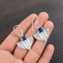 Tanzanite Gemstone 925 Silver Earring Handmade Jewelry Earring 1.19&quot; - £9.00 GBP