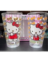 Hello Kitty Classic Bow Design 16-Ounce Pint Glasses | Set of 2 Purple Y... - $24.99