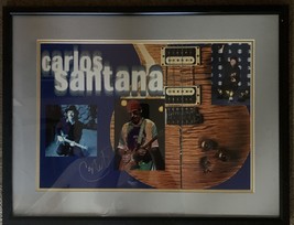 Carlos Santana signed photo collage in custom frame - £235.98 GBP