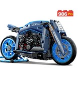 Vehicles Toys Building Blocks 986 pcs Racing Technical Motorcycle Bricks Toys - $65.75