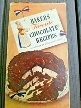 Vintage 1948 Bakers Favorite Chocolate Recipes Pamphlet 3rd Edition - $8.99