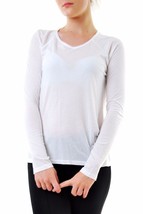 SUNDRY Womens Shirt Long Sleeve Round Neck Cosy Fit Casual White Size S - £35.92 GBP