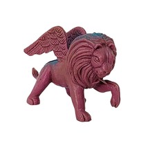 Winged Lion Vintage Plastic Monster Toy Figure 1970s 1980s Hong Kong Rubber 3&quot; - £14.92 GBP
