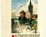 Norddeutscher Lloyd Bremen Menu SS Europa 1935 Konigsberg Cover  - $37.58