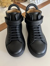 Buscemi Toddler Alce Black Leather Sneakers Shoes EU T29 / US 12.5 MSRP:... - $89.05